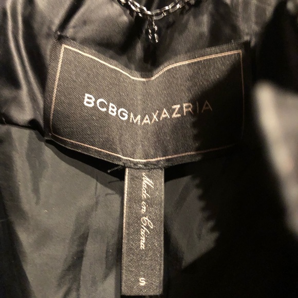 BCBG MaxAzria  Angelica Motorcycle down jacket. Black size small. New with tags - Picture 7 of 9
